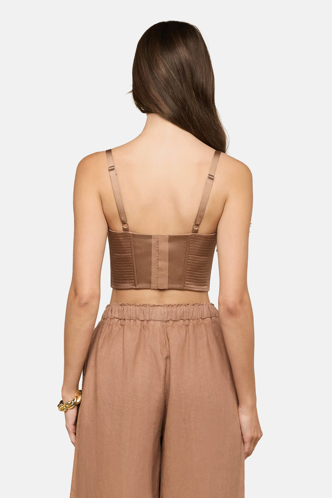 Nysa Bustier Top Mocha Tan
