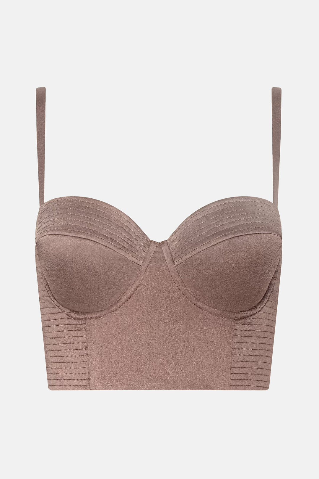 Nysa Bustier Top Mocha Tan