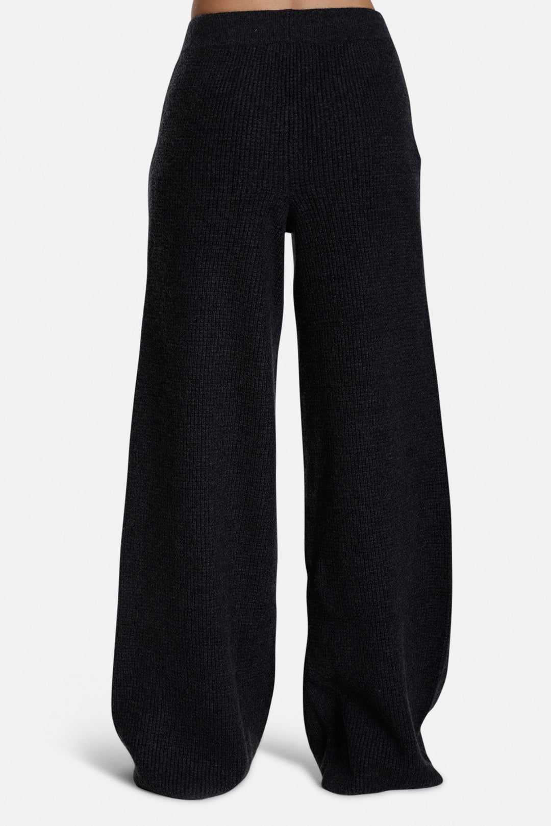 Kennedy Cashmere Waffle Pants Charcoal