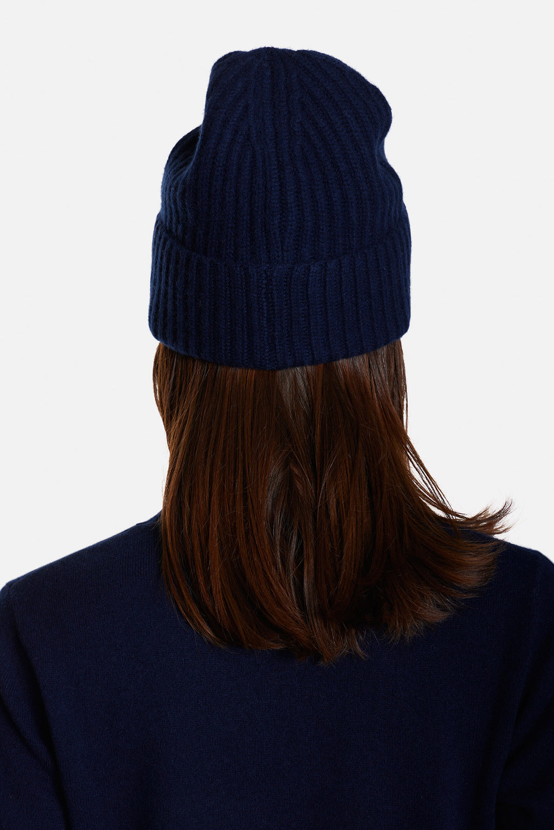 Cashmere Cuff Beanie Navy