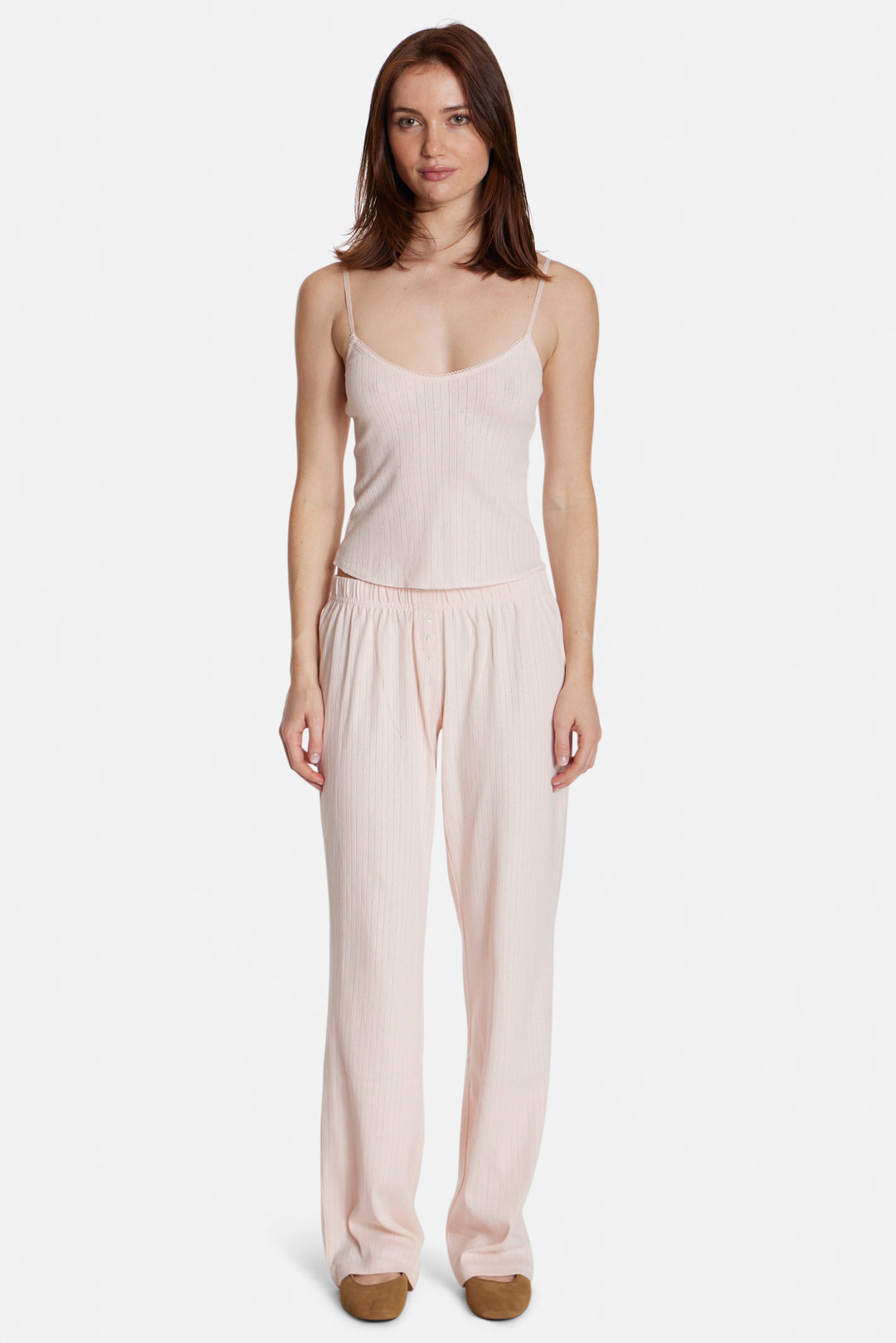 Pointelle Pant Pink