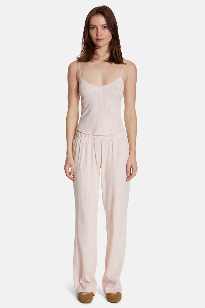 Pointelle Pant Pink
