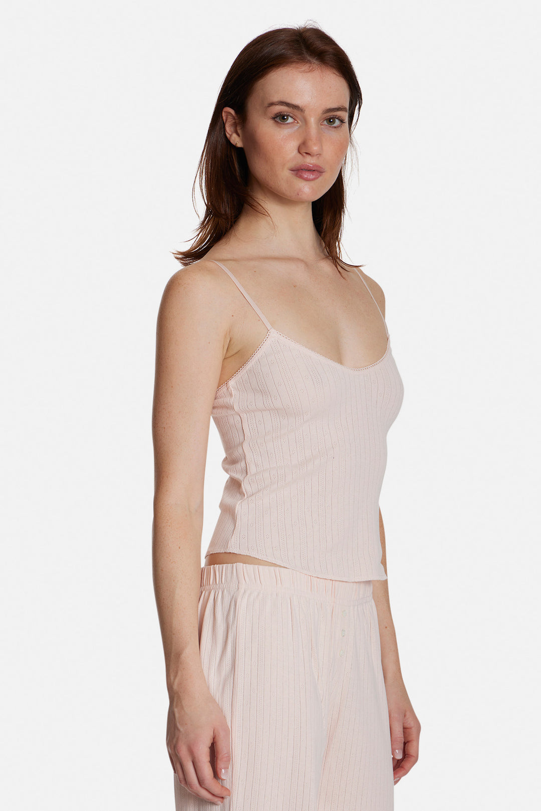 Pointelle Cami Pink