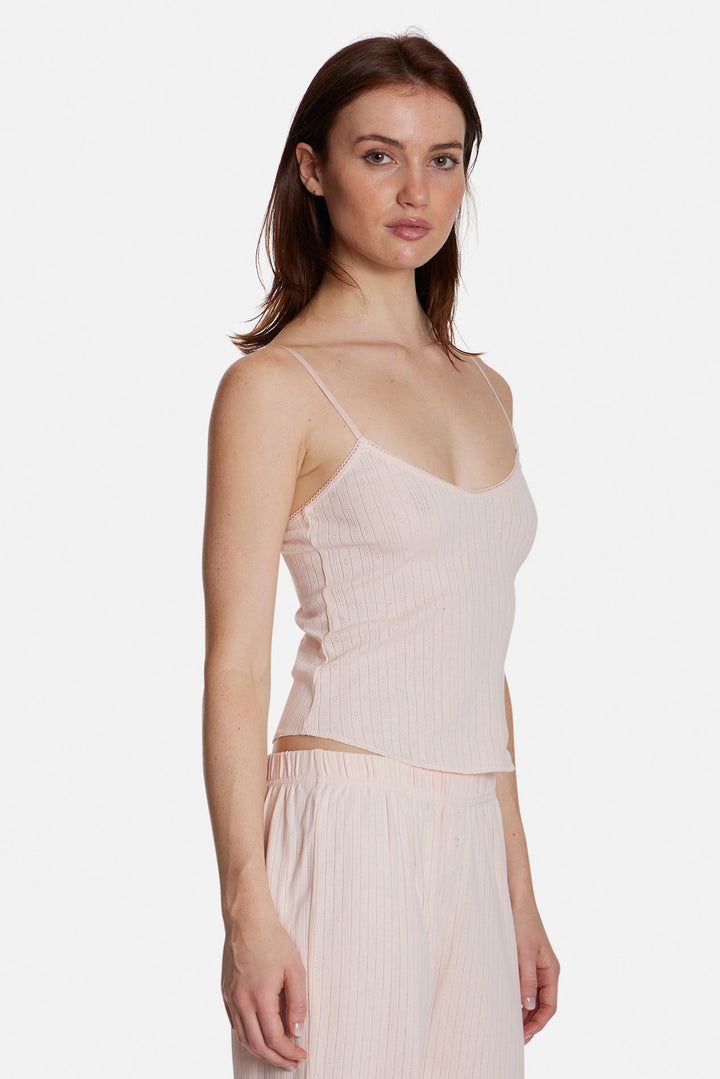 Pointelle Cami Pink