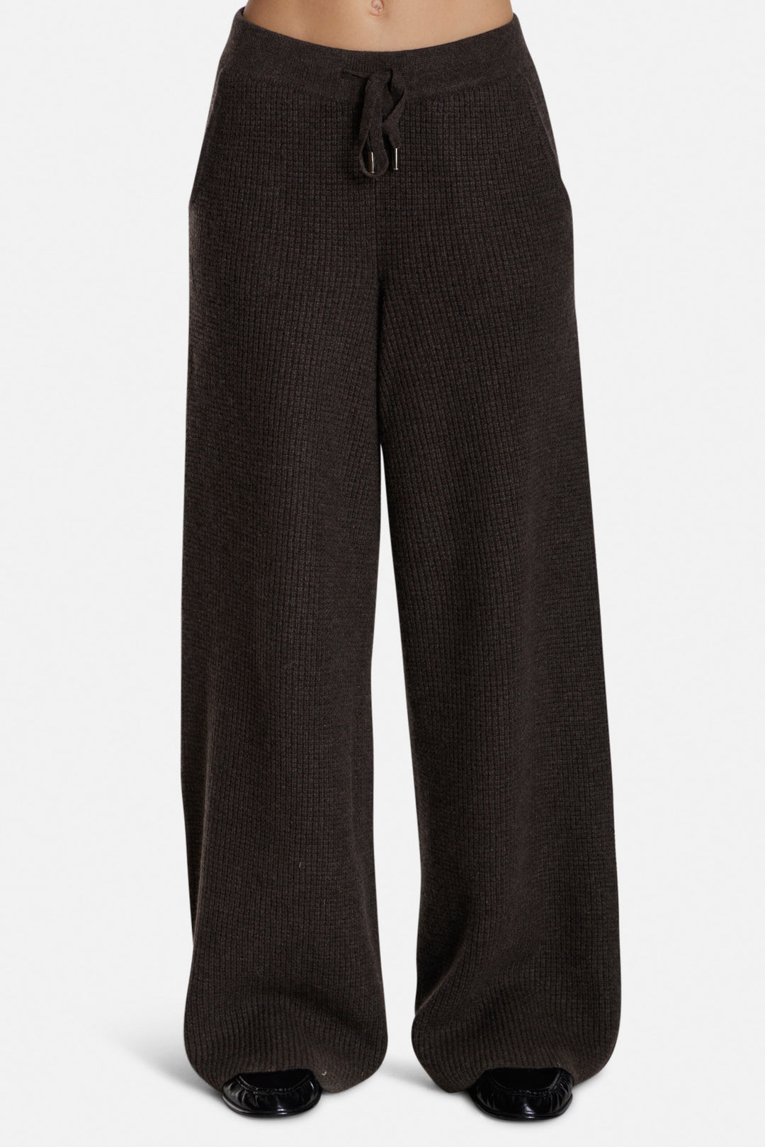 Kennedy Cashmere Waffle Pants Brown