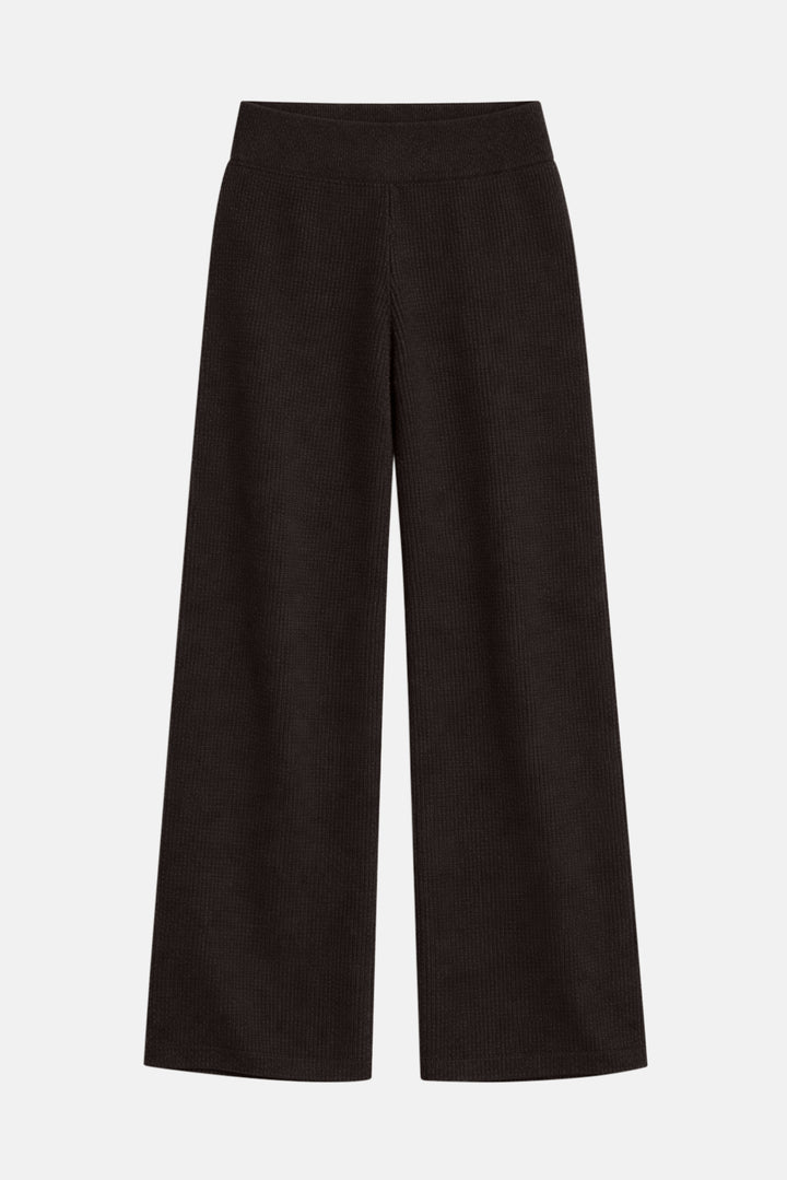 Kennedy Cashmere Waffle Pants Brown