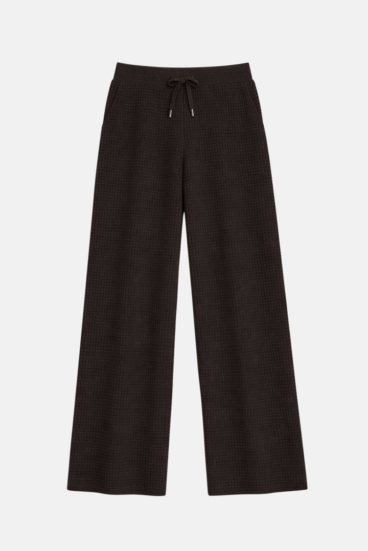 Kennedy Cashmere Waffle Pants Brown