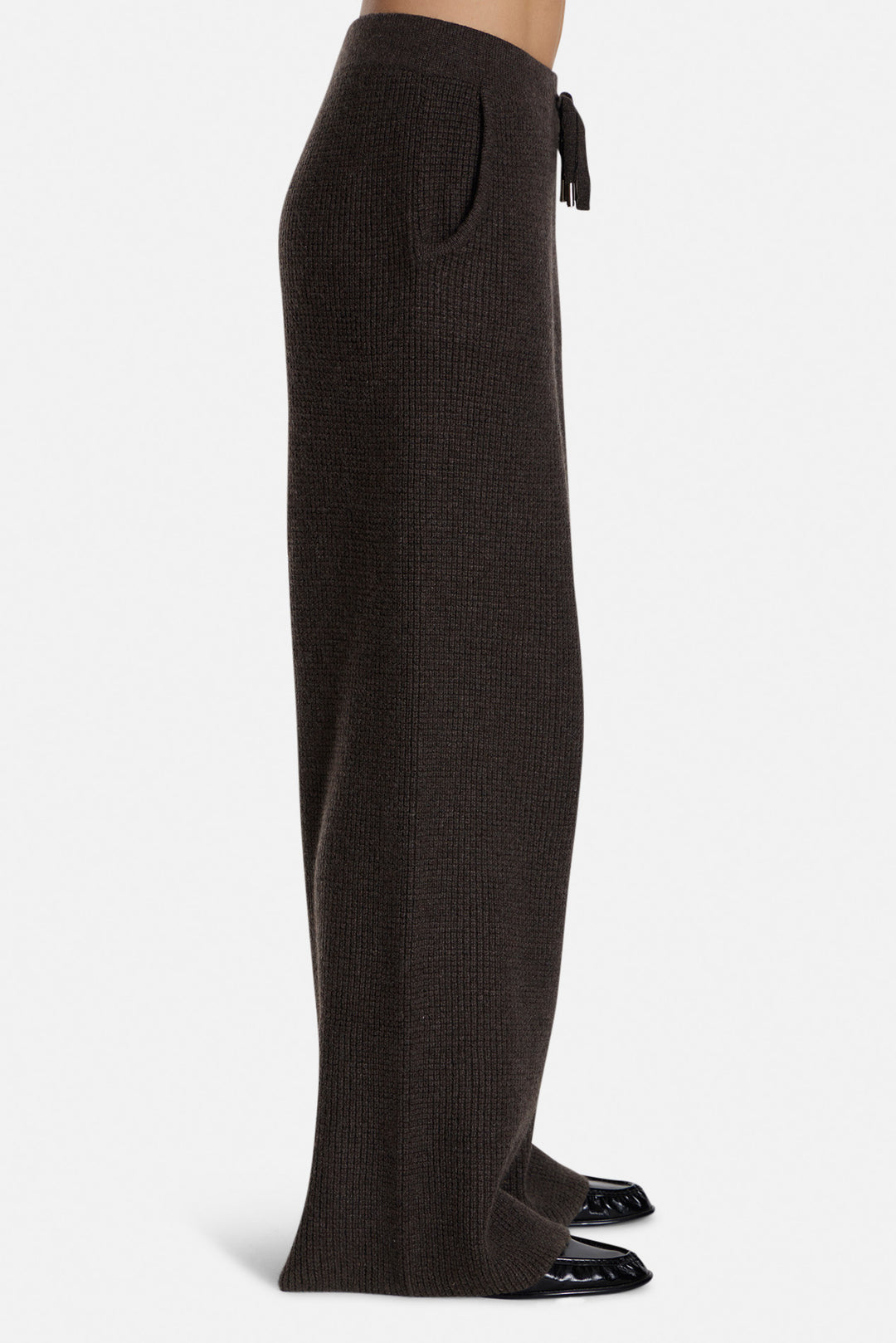 Kennedy Cashmere Waffle Pants Brown