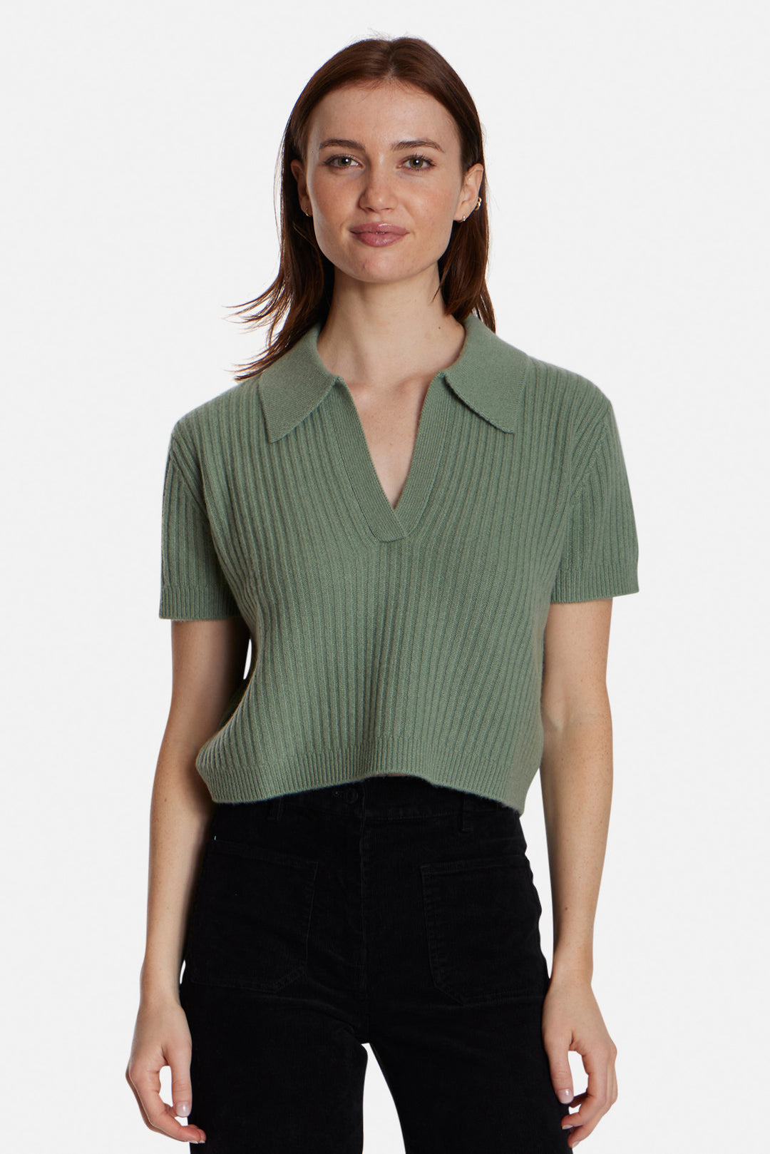 Farrah Short Sleeve Polo Sage