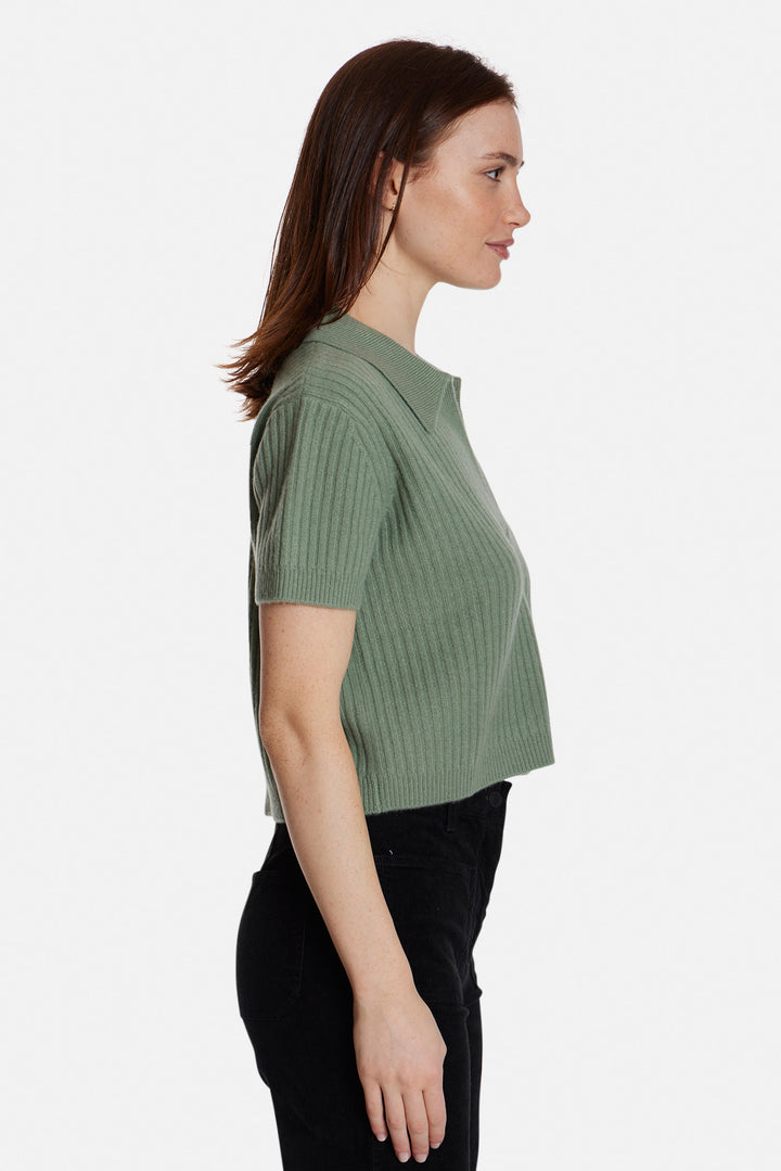 Farrah Short Sleeve Polo Sage