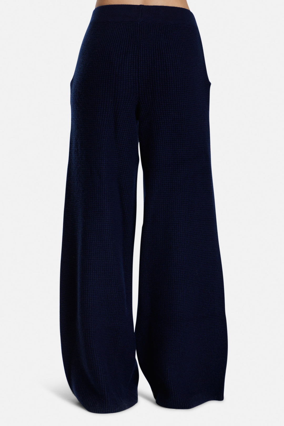 Kennedy Cashmere Waffle Pants Navy