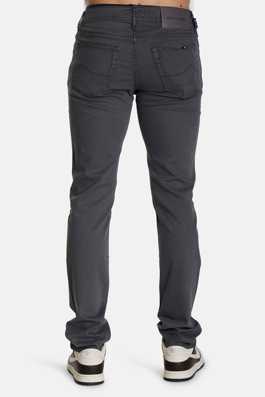 Bard Smooth Brushed Pant Leather Patch Gunmetal