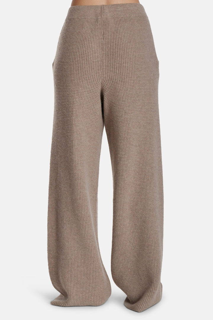 Kennedy Cashmere Waffle Pants Beige
