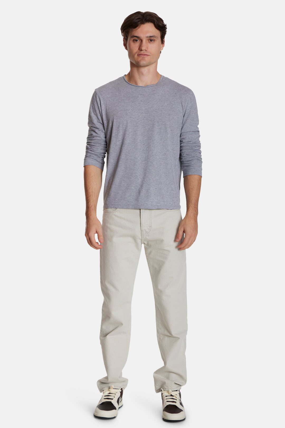 Smooth Long Sleeve Tee Heather Grey