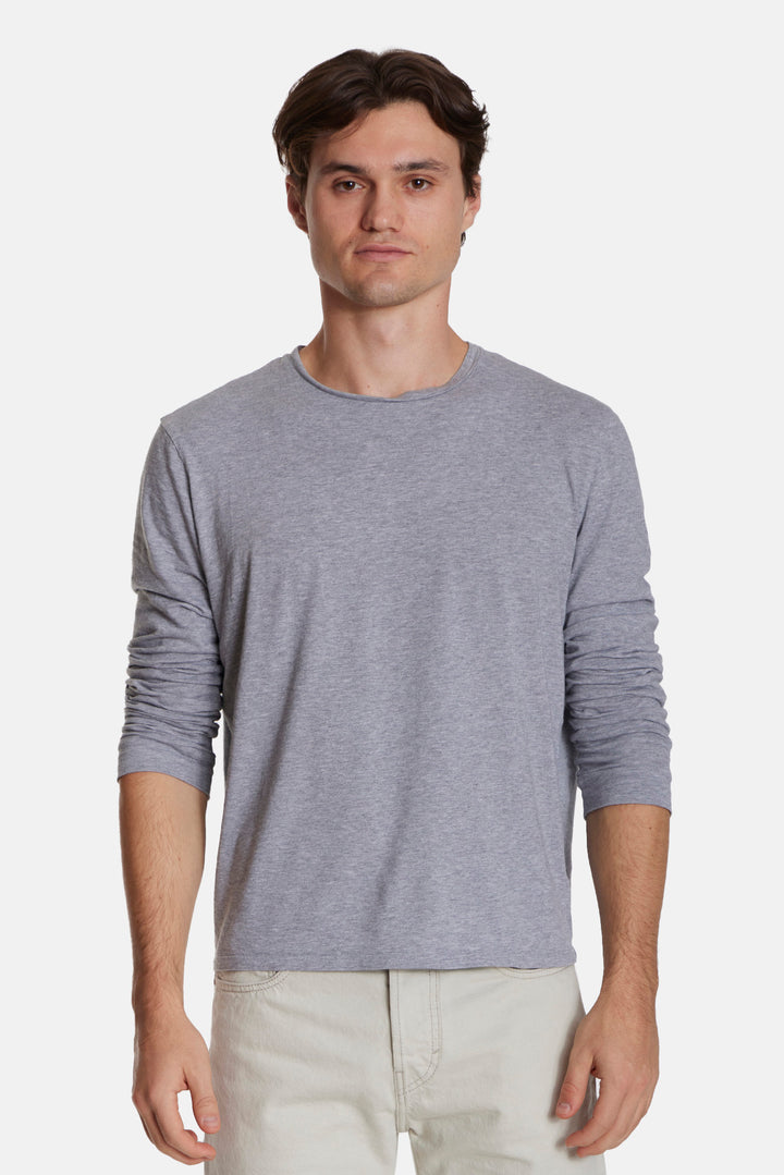 Smooth Long Sleeve Tee Heather Grey