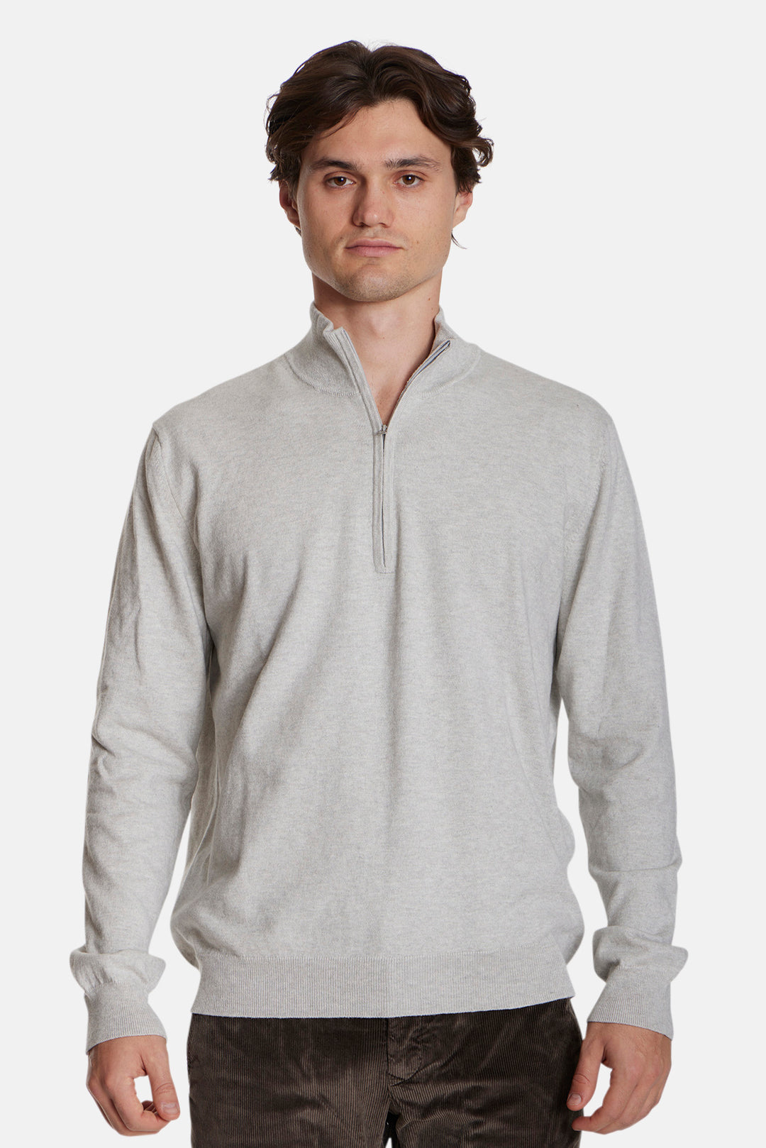 Reade Half Zip Heather Grey