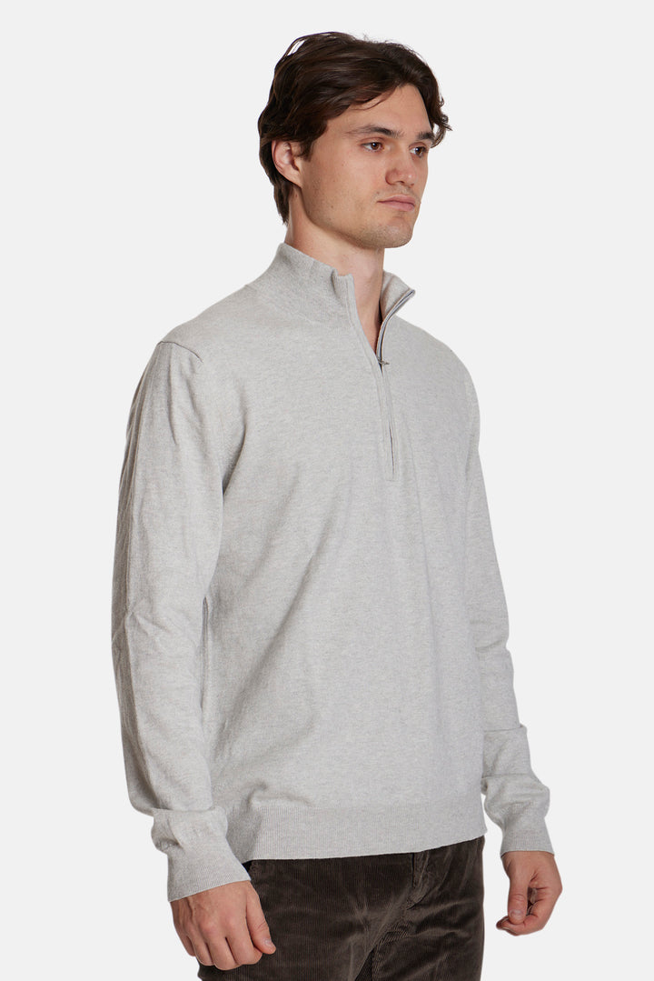 Reade Half Zip Heather Grey