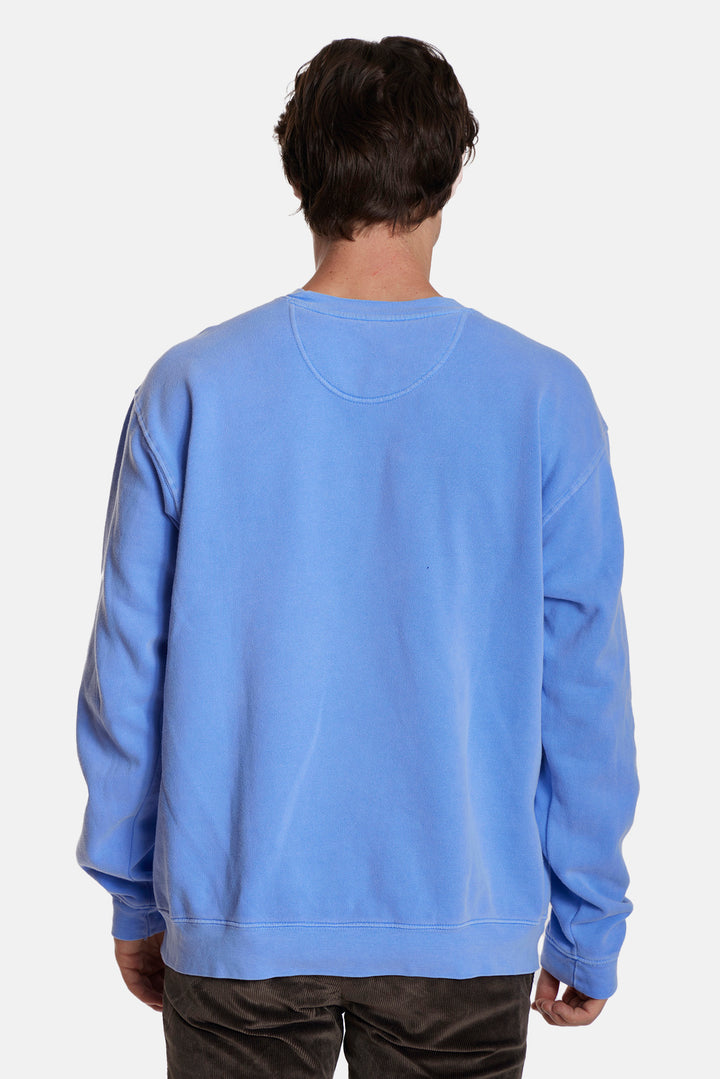 New York or Nothing Crewneck Peri/Yellow