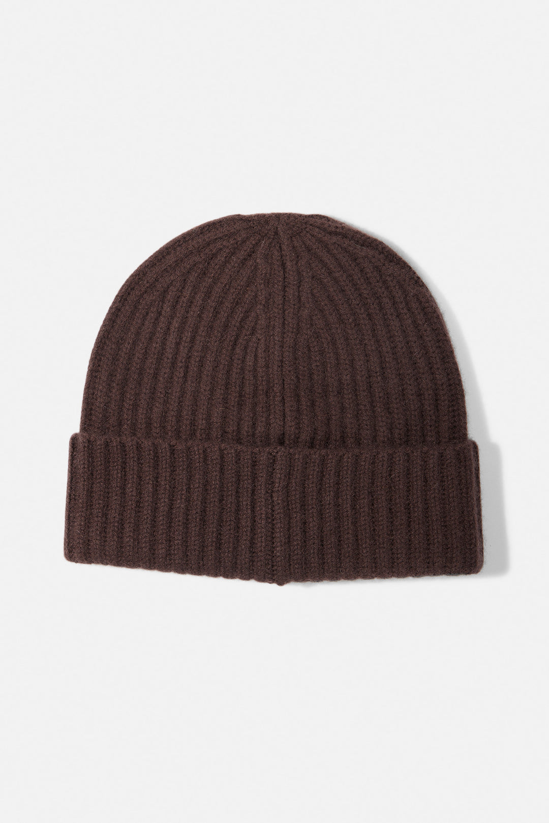 Cashmere Cuff Beanie Brown
