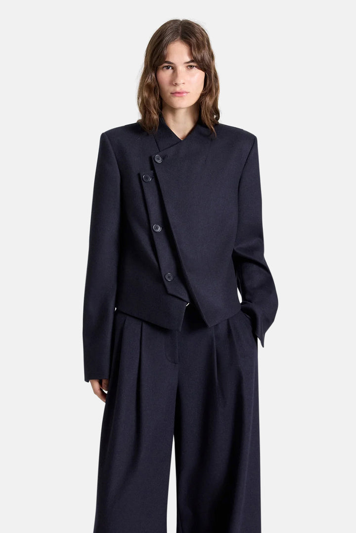 Oli Jacket in Wool Midnight