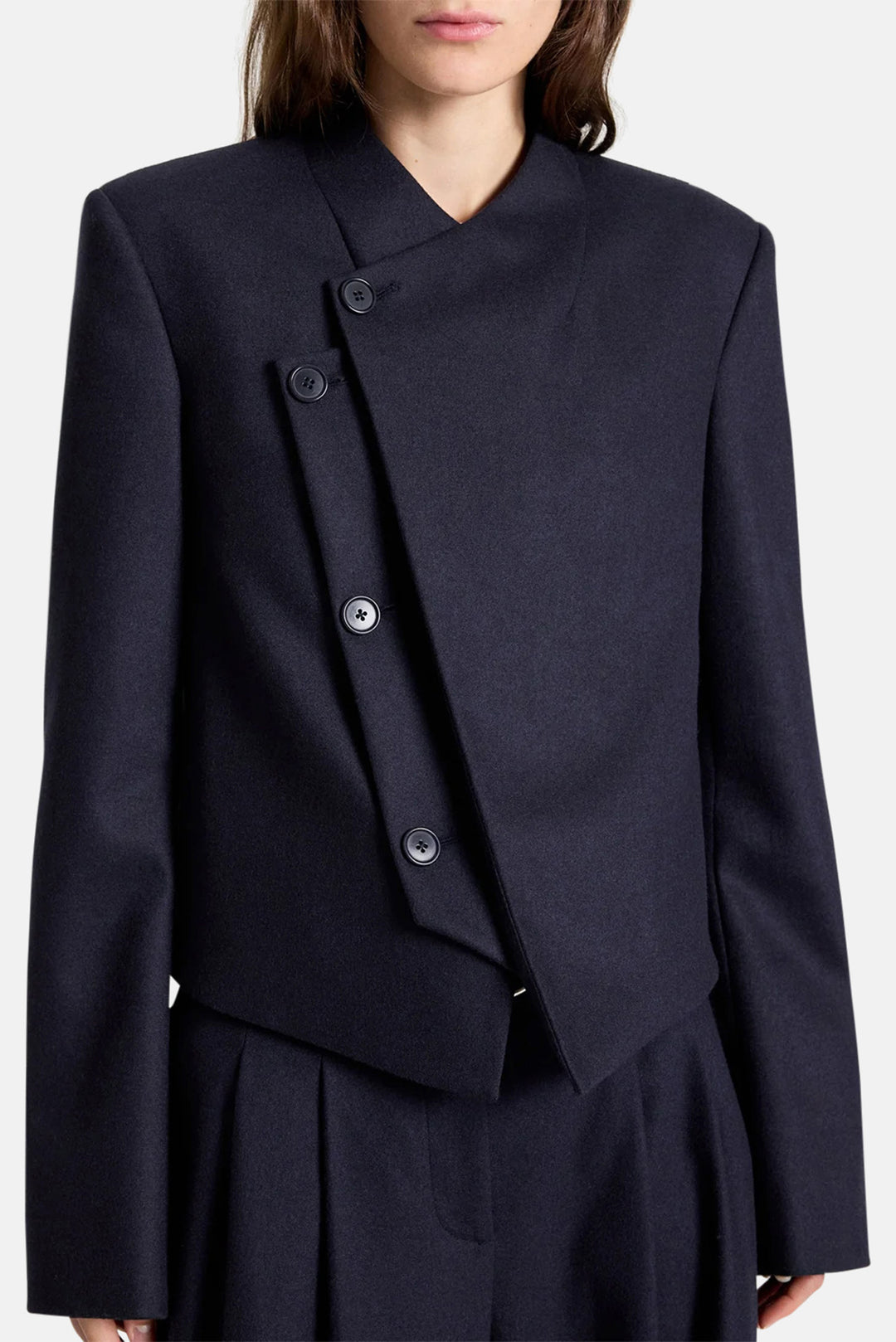 Oli Jacket in Wool Midnight