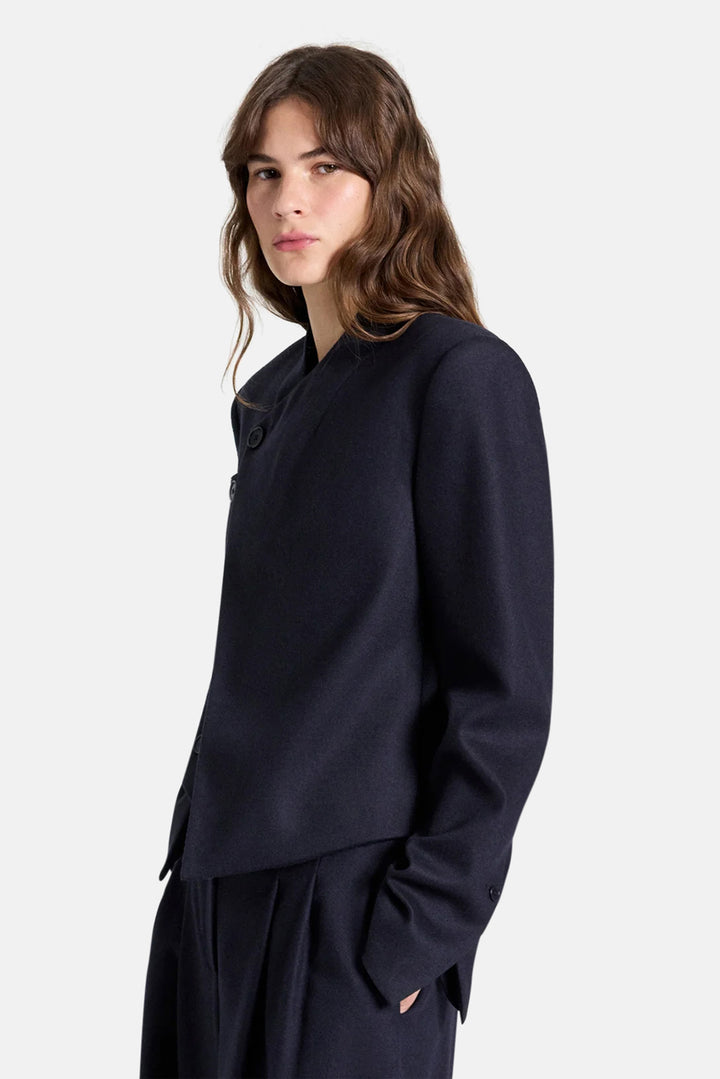 Oli Jacket in Wool Midnight