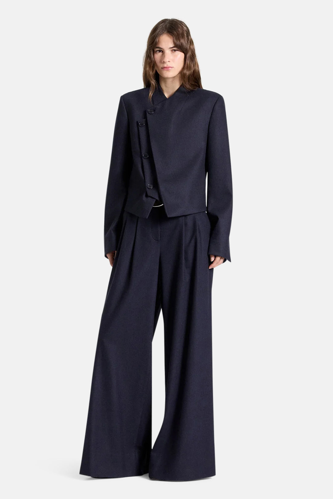 Oli Jacket in Wool Midnight