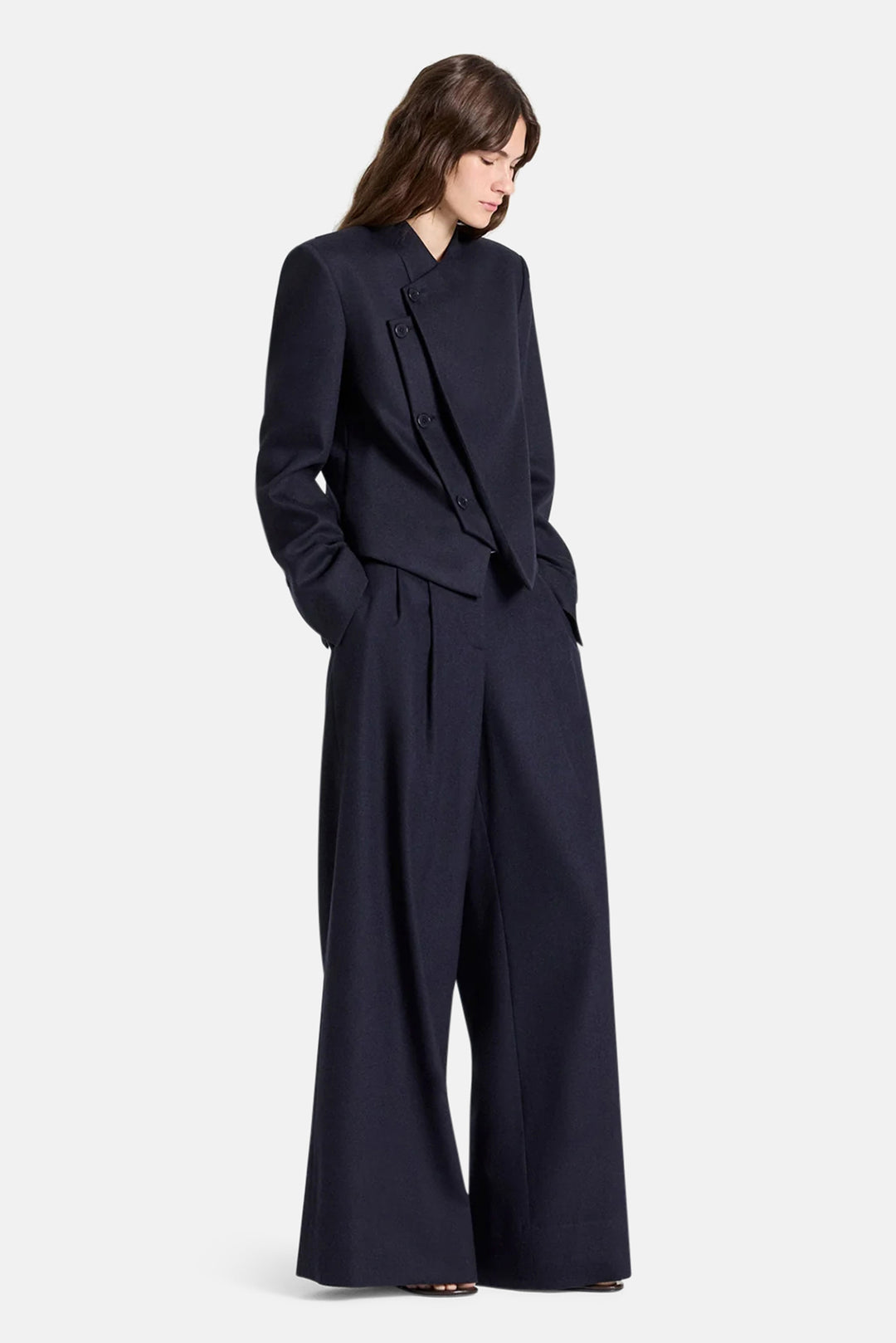Oli Jacket in Wool Midnight