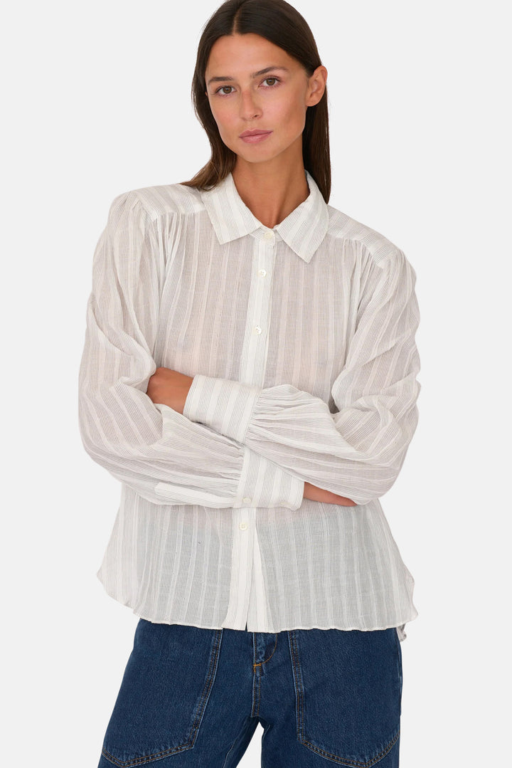 Opal Shirt White Stripe