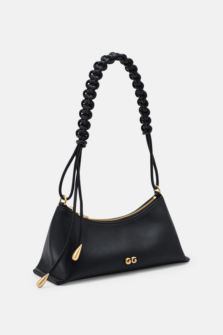 Osa Shoulder Bag Black Leather