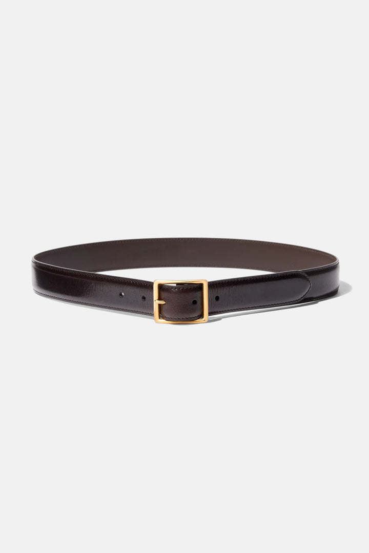 Gabriele Belt Espresso w/Gold Buckle