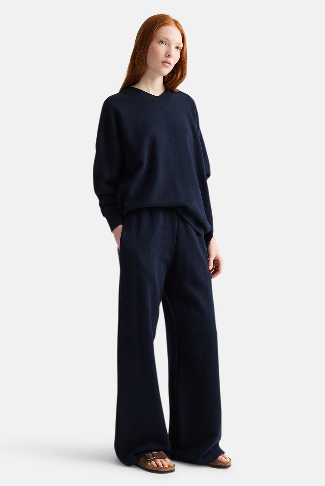 PJ Pant In Lightweight Sweatshirt Midnight