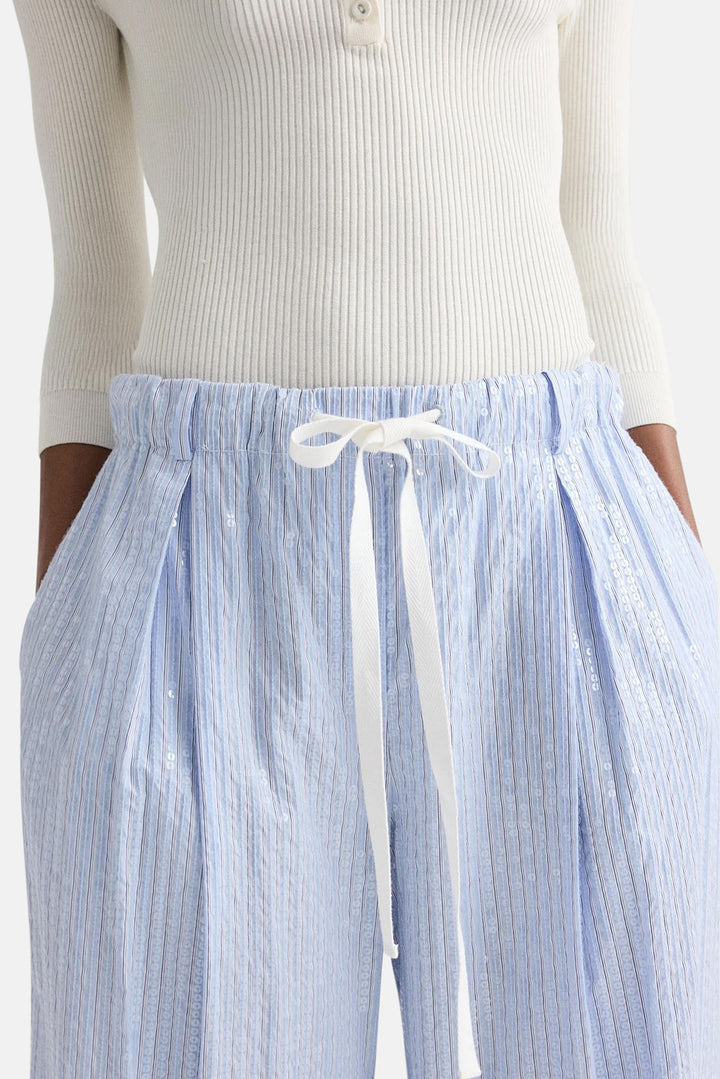 PJ Pant in Sequin Blue/Midnight