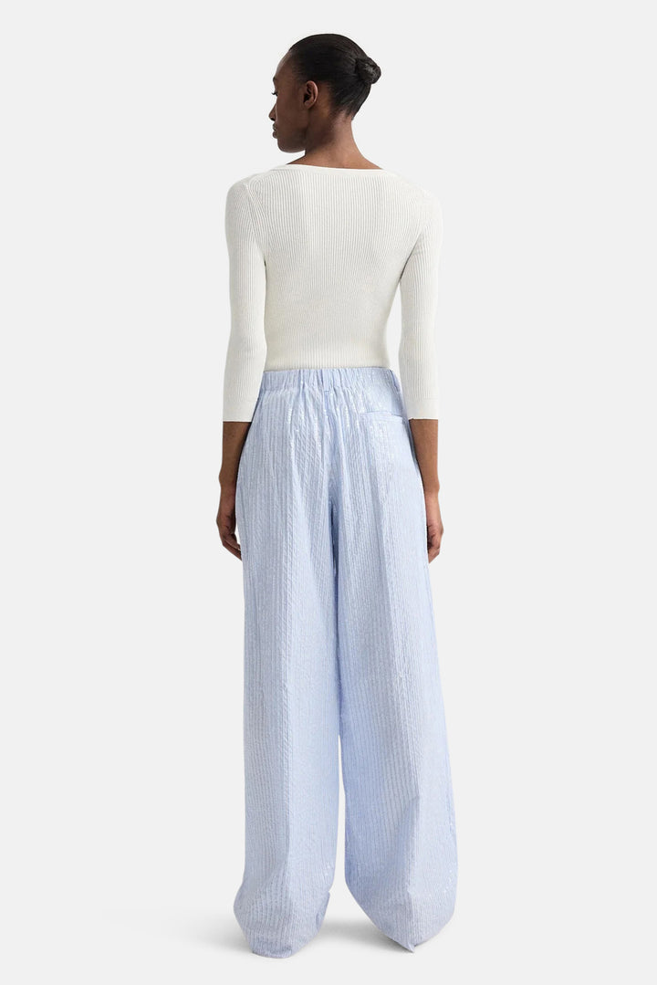 PJ Pant in Sequin Blue/Midnight