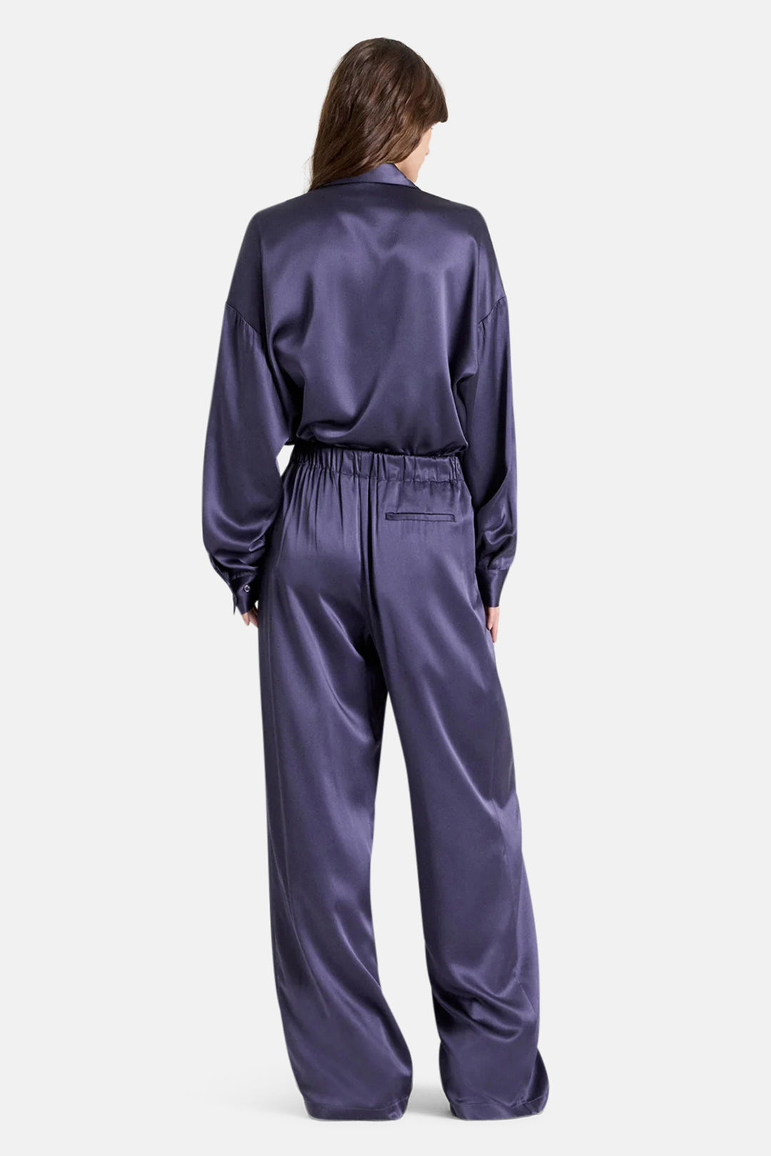 PJ Pant in Silk Graystone
