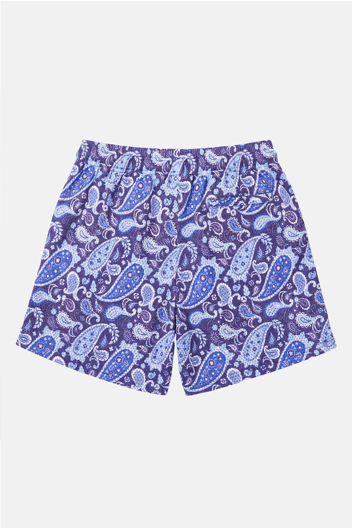 Paisley Mesh Short Navy