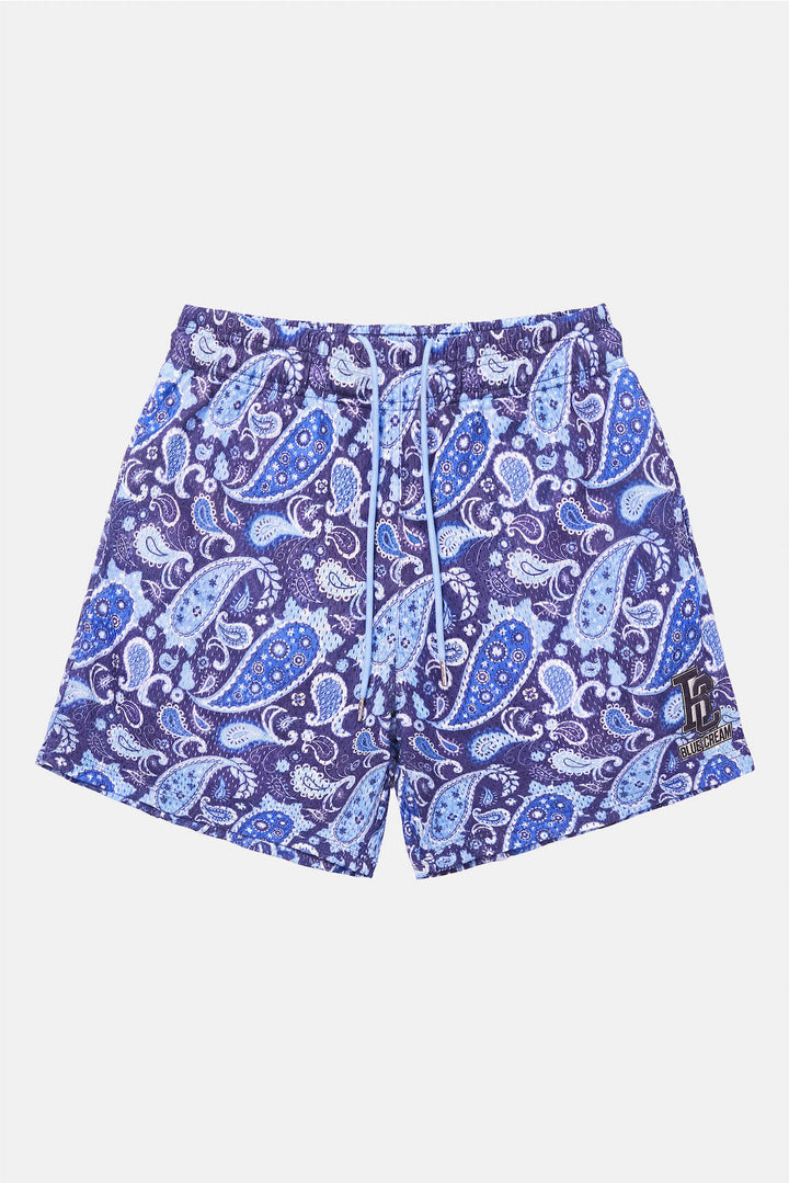 Paisley Mesh Short Navy