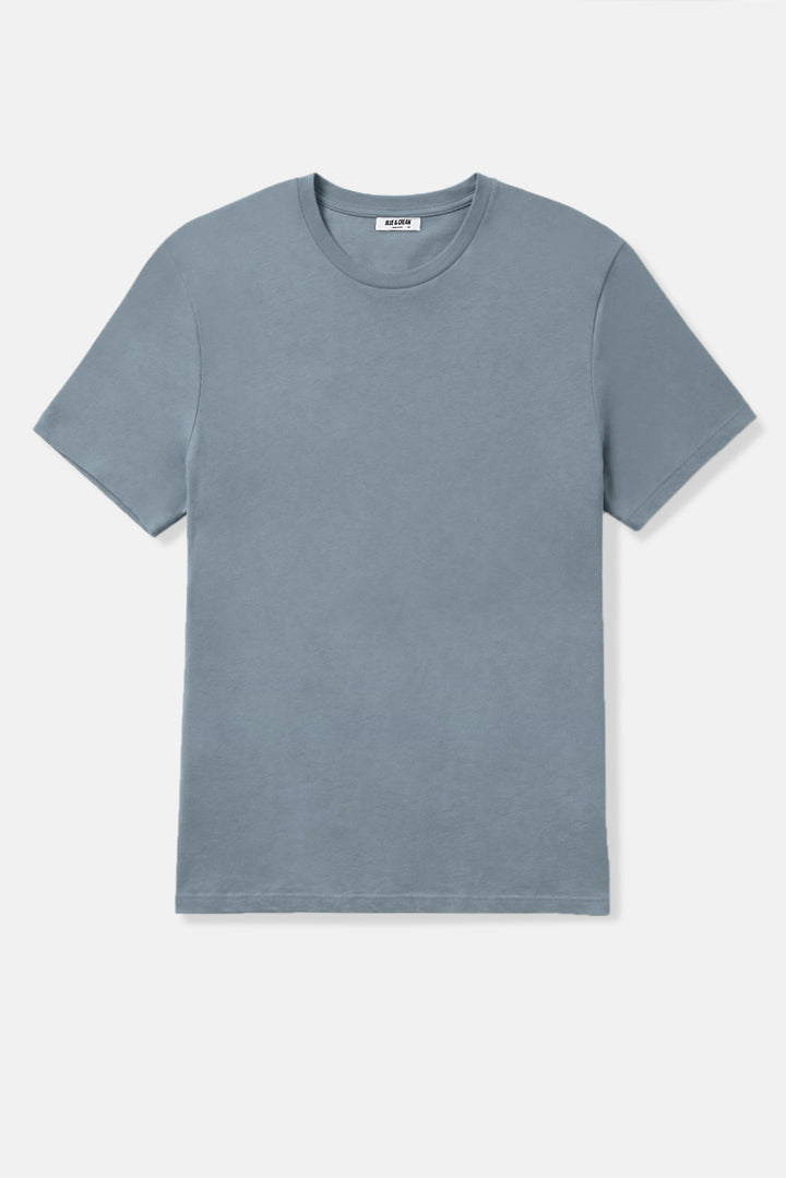 Luxe Jersey Tee Patina Blue