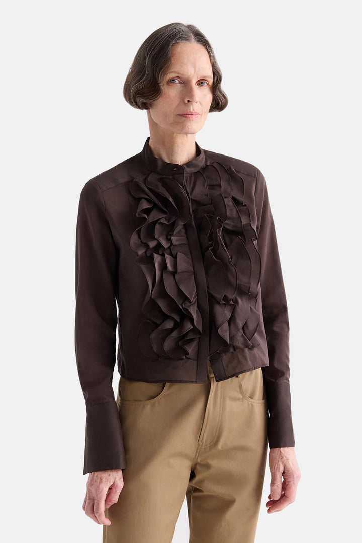 Patti Top in Cotton Silk Organza Delicioso