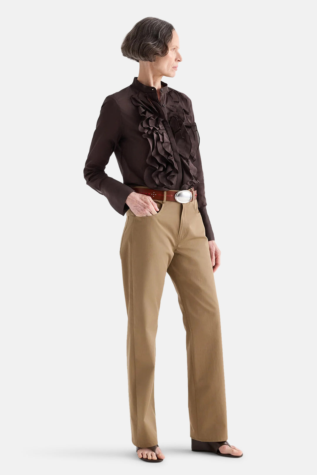 Patti Top in Cotton Silk Organza Delicioso