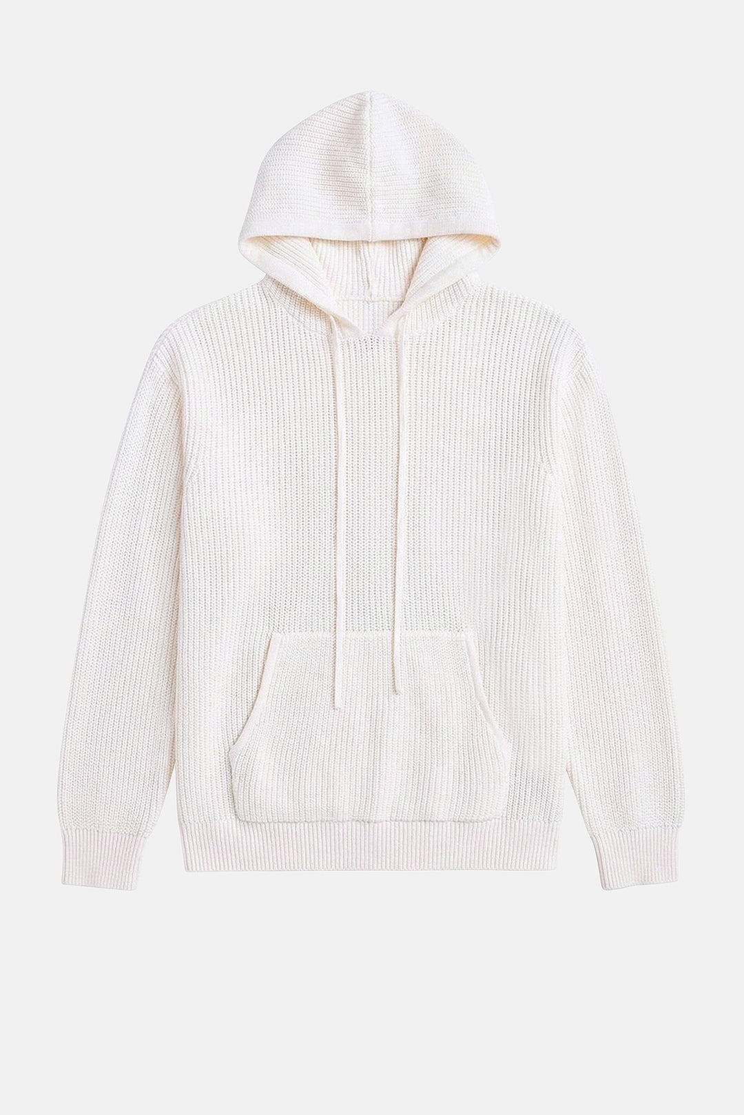 Perry Ribbed Hoodie Ivory