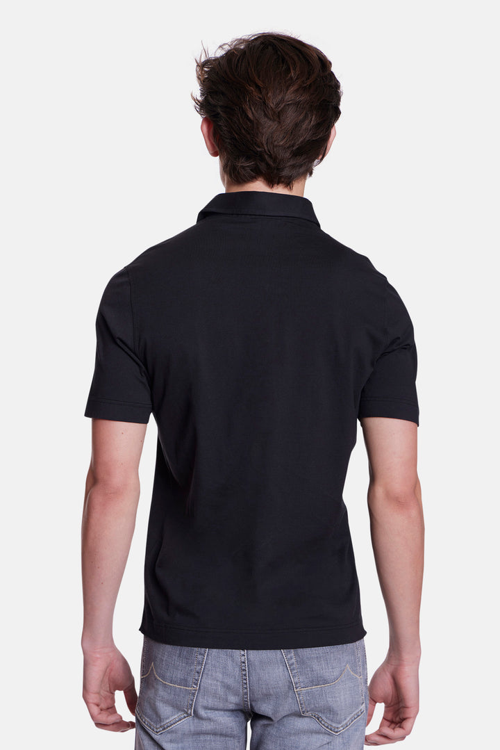 Cotton Polo Black