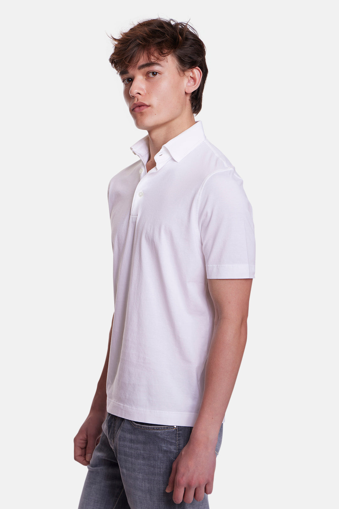 Cotton Polo White