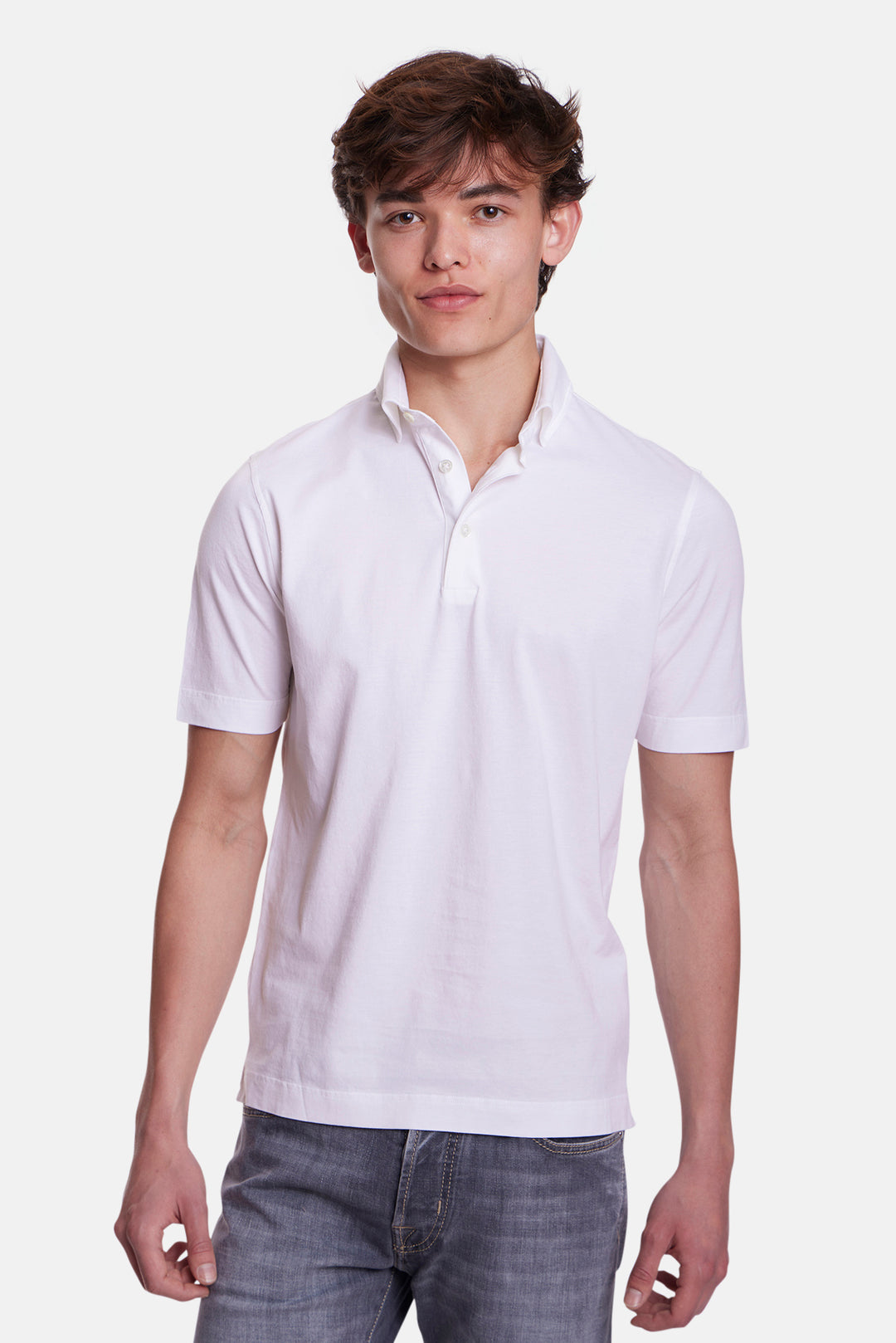 Cotton Polo White