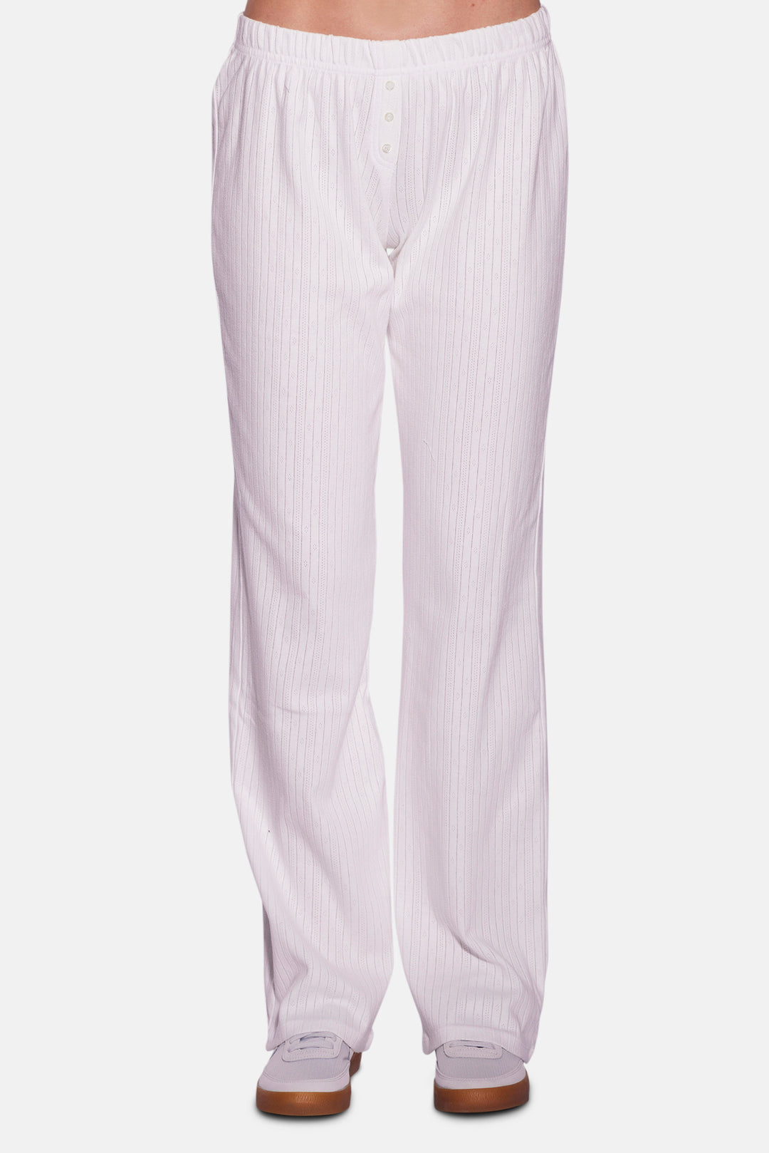 Pointelle Pant White