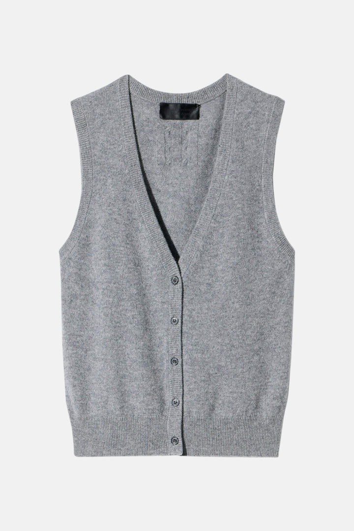 Porter Sweater Vest Pebble Grey Heather