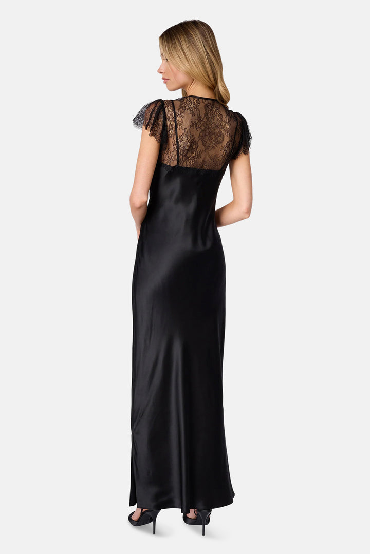 Prentice Silk Maxi Dress Black