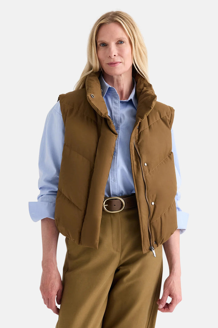 Puffer Vest in Carafe