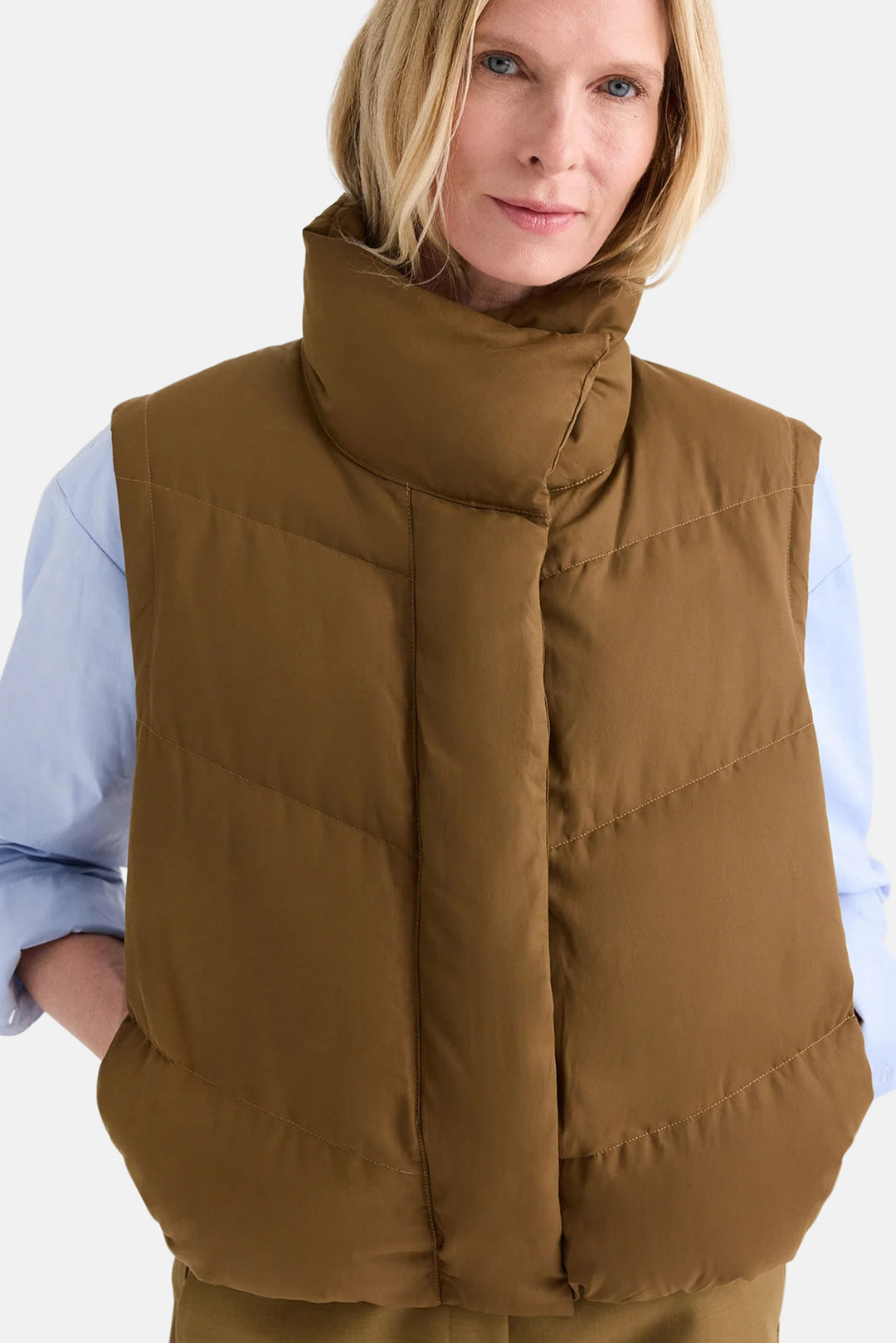 Puffer Vest in Carafe