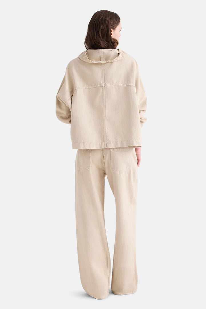 Pull Me Over Hoodie in Sandshell Denim Bone